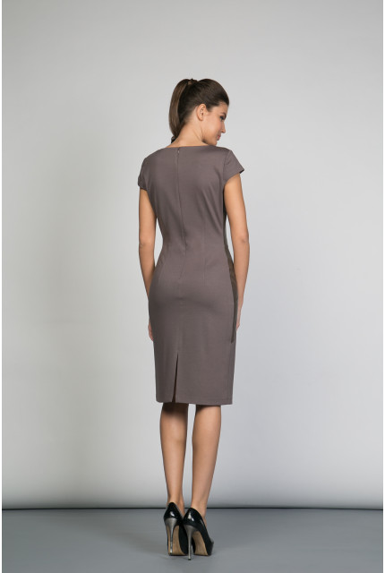 Платье La Via Estelar 11903-кофейный