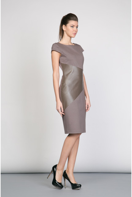 Платье La Via Estelar 11903-кофейный