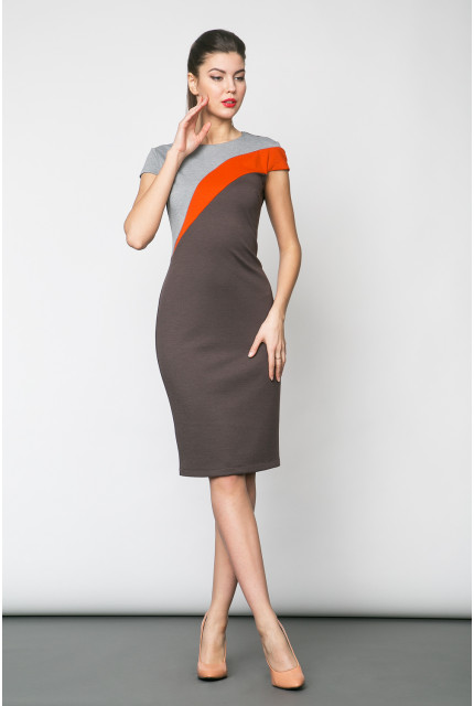 Платье La Via Estelar 12930-терракотовый