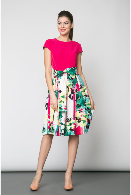 Платье La Via Estelar 12934-фуксия