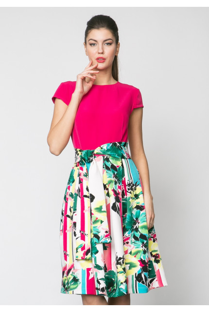 Платье La Via Estelar 12934-фуксия