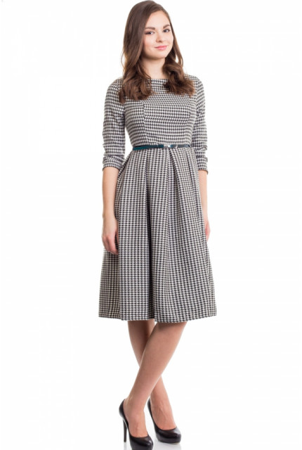 Платье La Via Estelar 13581-черно-белый