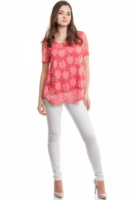 Джемпер La Via Estelar 23732-коралловый