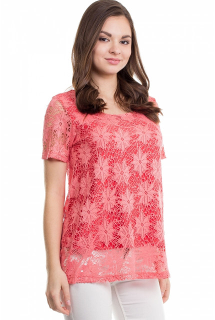 Джемпер La Via Estelar 23732-коралловый