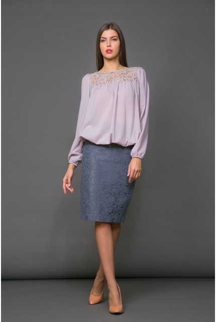 Блуза La Via Estelar 34924-бежевый