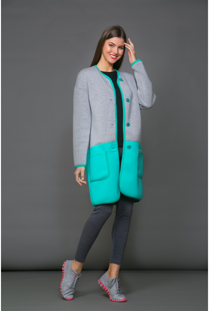 Кардиган La Via Estelar 54915-1-бирюзовый