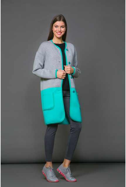 Кардиган La Via Estelar 54915-1-бирюзовый