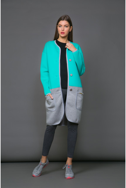 Кардиган La Via Estelar 54915-бирюзовый
