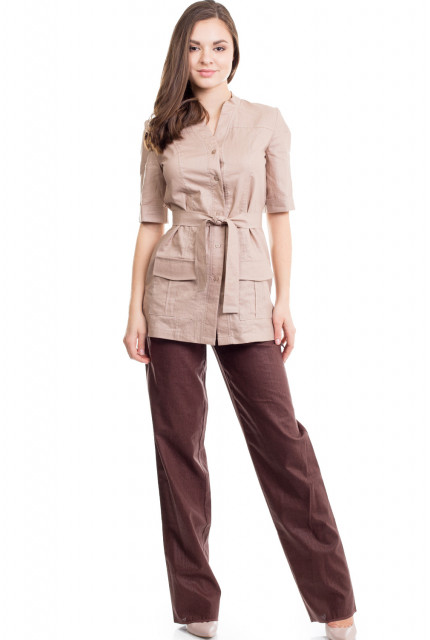 Брюки La Via Estelar 60744-коричневый