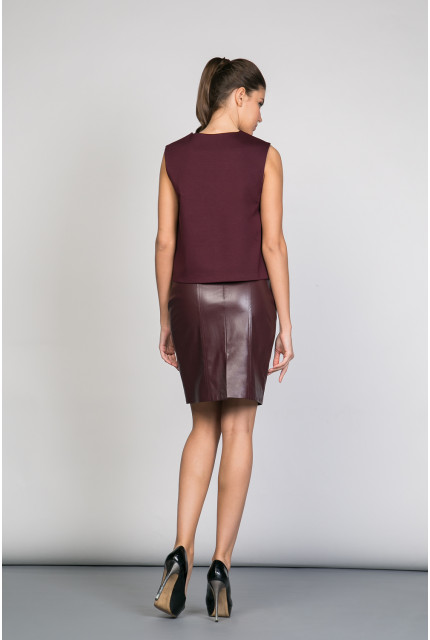 Жилет La Via Estelar 80863-бордовый