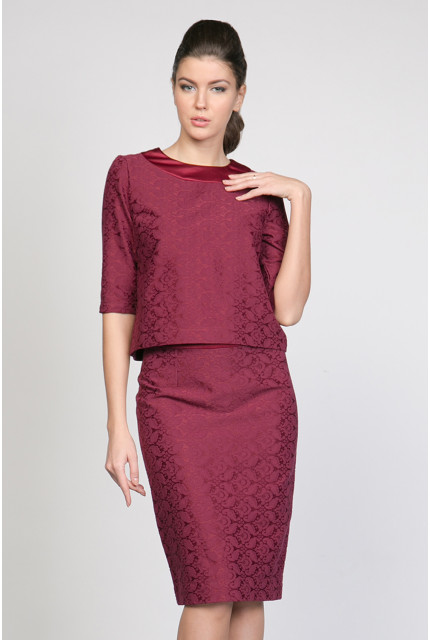 Джемпер La Via Estelar 83861-бордовый