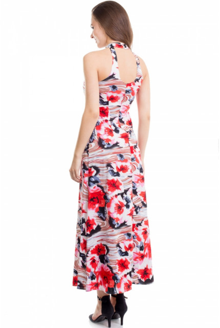 Платье La Via Estelar KB10049-бело-красный