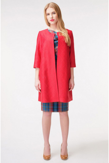 Пальто Stella Di Mare 1010-16-красный