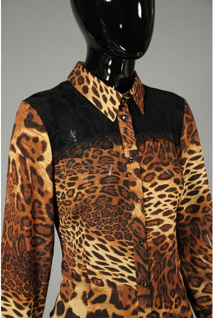 Блуза Stella Di Mare 107-14-леопард