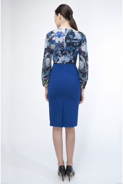 Платье Stella Di Mare 1837-16-голубой