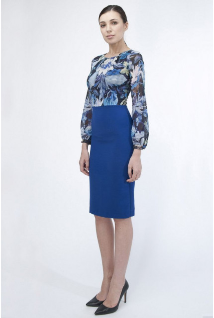 Платье Stella Di Mare 1837-16-голубой