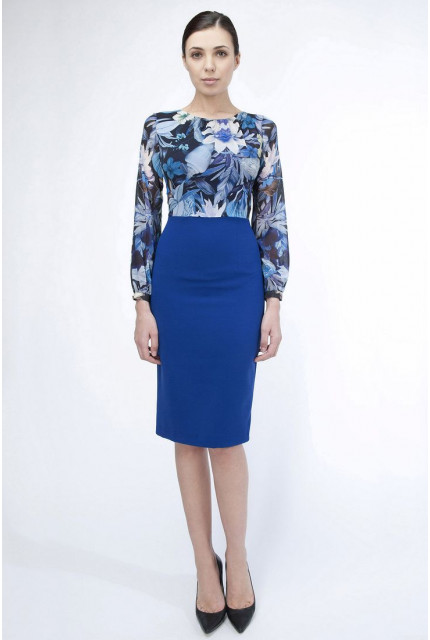 Платье Stella Di Mare 1837-16-голубой