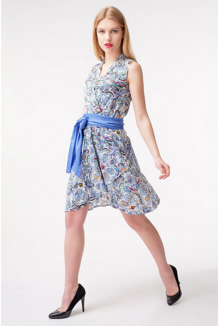 Платье Stella Di Mare 1956-14-голубой