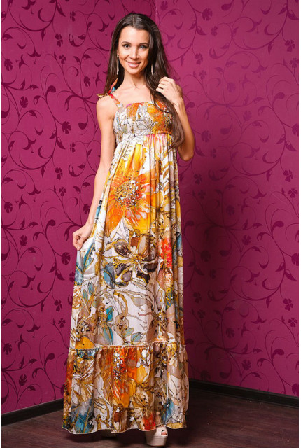 Платье Stella Di Mare 3700-13-кремовое