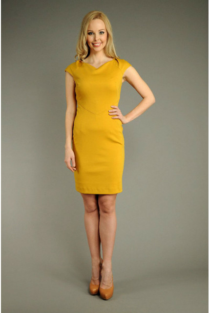 Платье Stella Di Mare 413-13-горчичное