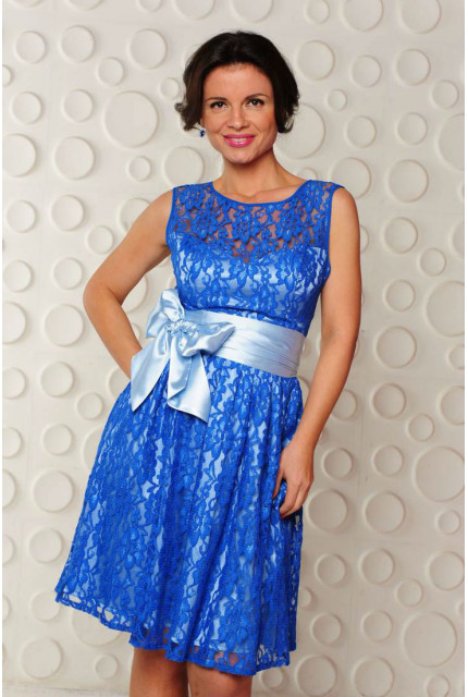 Платье Stella Di Mare 701-13-голубое