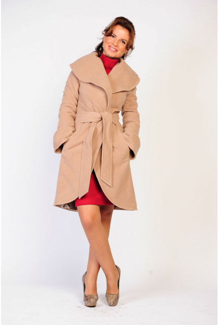 Пальто Stella Di Mare 70303-бежевое