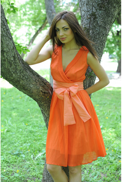 Платье Stella Di Mare 736-оранжевый