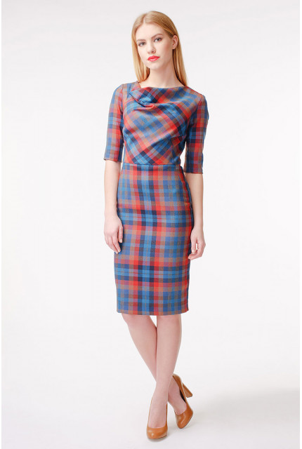 Платье Stella Di Mare 832-17-клетка