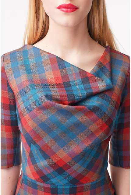 Платье Stella Di Mare 832-17-клетка