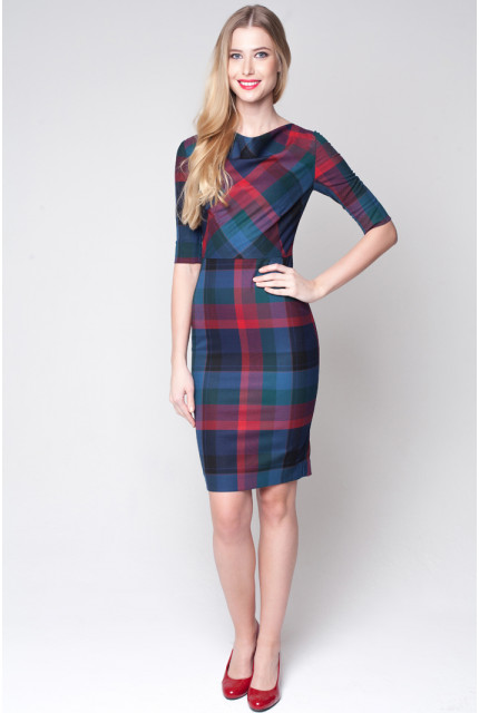 Платье Stella Di Mare 832-17-зел.клетка