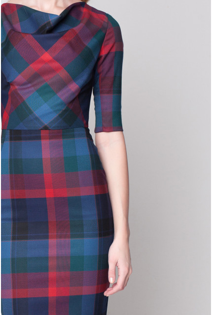 Платье Stella Di Mare 832-17-зел.клетка