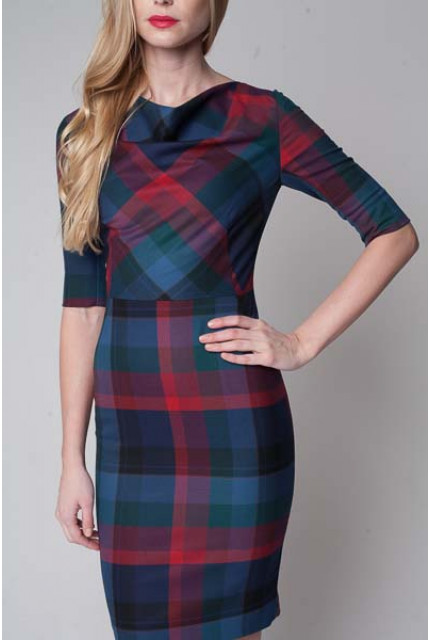 Платье Stella Di Mare 832-17-зел.клетка