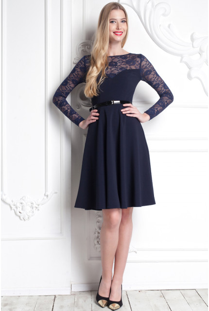Платье Stella Di Mare 889-16-т.синий