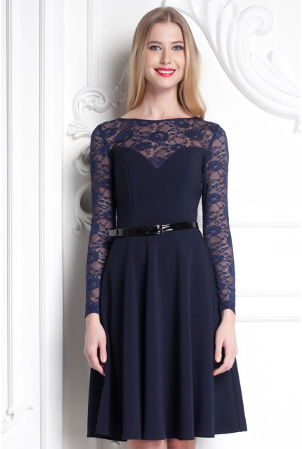 Платье Stella Di Mare 889-16-т.синий