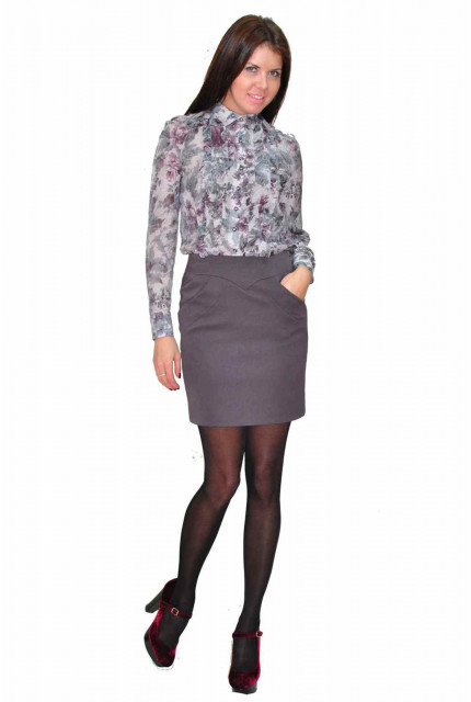 Юбка TAU KITA 198-1-grey