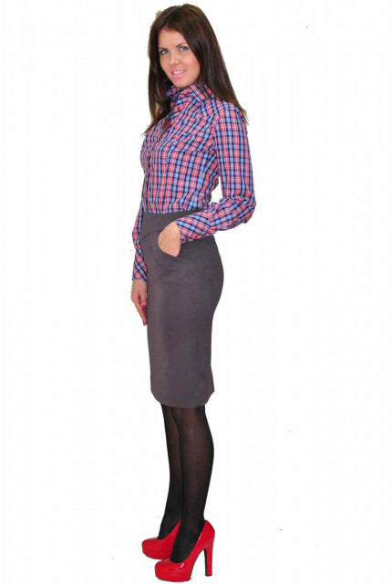 Юбка TAU KITA 198-2-grey