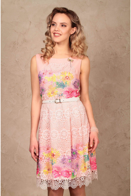 Платье Bravissimo 161503-розовый