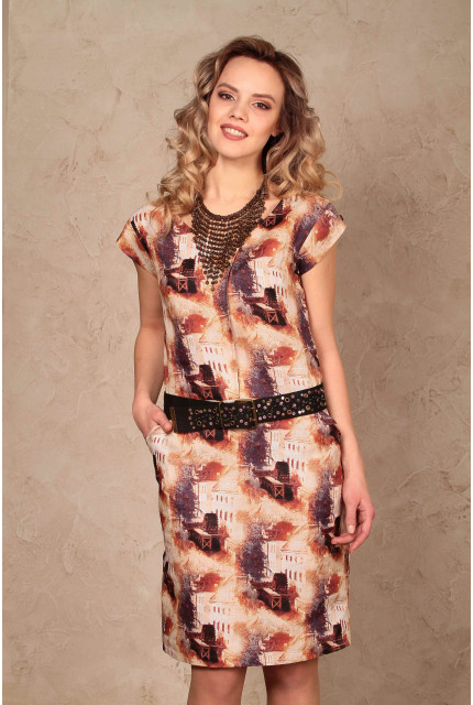 Платье Bravissimo 161523-коричневый