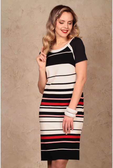 Платье Bravissimo 161539-красно-синий