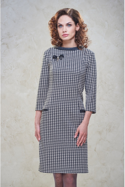 Платье Bravissimo 162531-бежево-черный