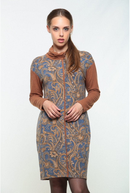 Платье Bravissimo 162532-1-коричневый