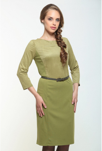 Платье Bravissimo 162536-оливковый