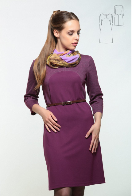 Платье Bravissimo 162538-бордовый