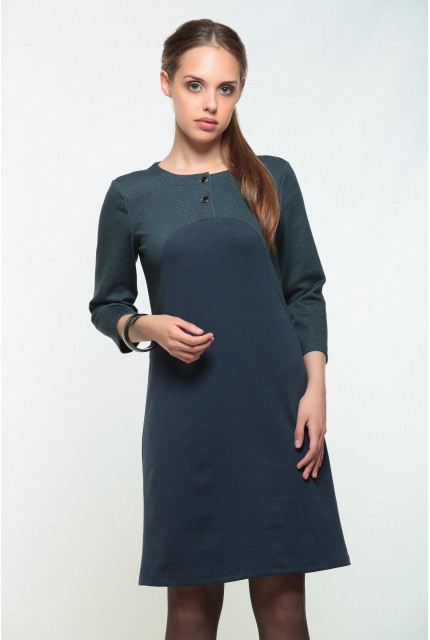 Платье Bravissimo 162538-сине-зеленый