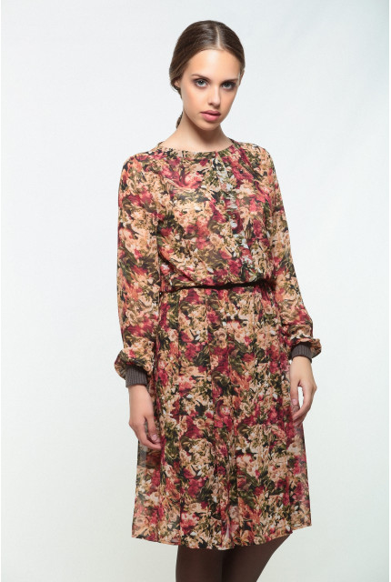 Платье Bravissimo 162543-коричневый