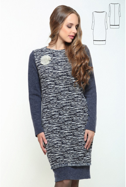 Платье Bravissimo 162557-синий