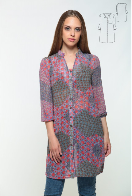 Туника Bravissimo 162563-сине-красный