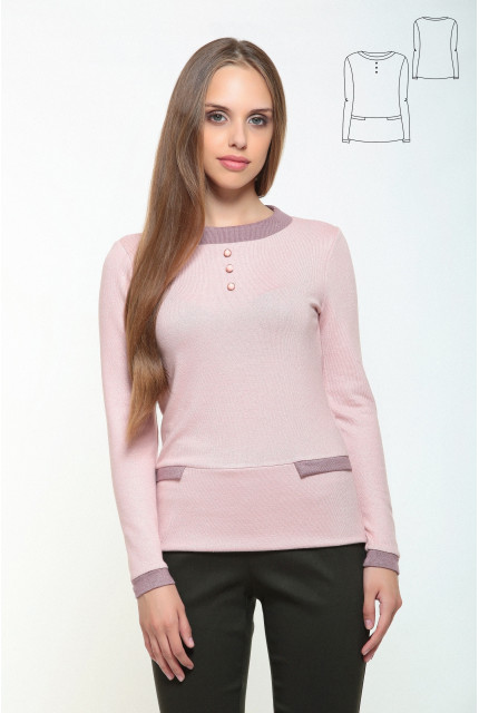 Джемпер Bravissimo 162956-розоватый