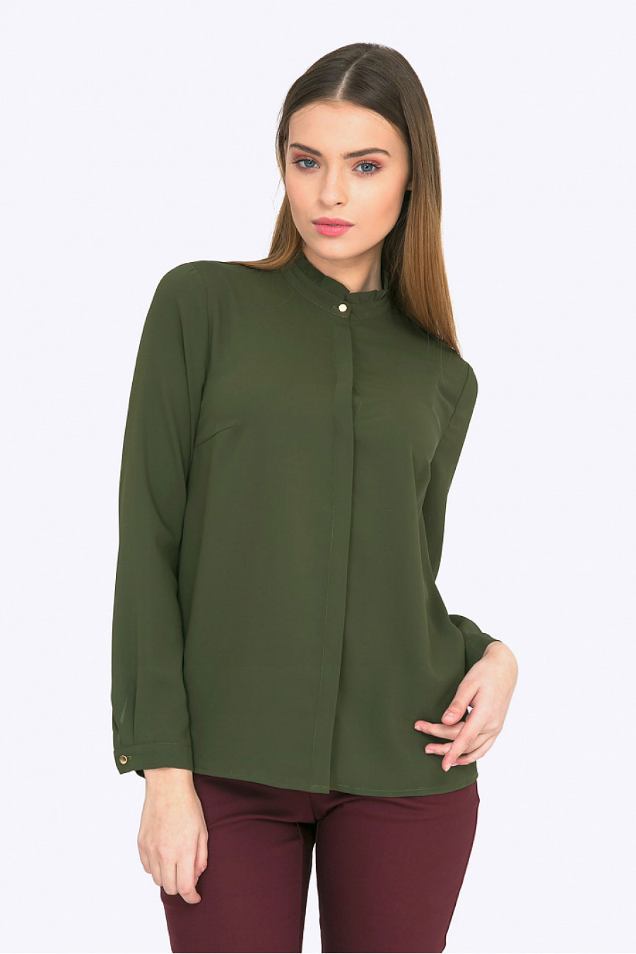 Emka Fashion зеленая рубашка
