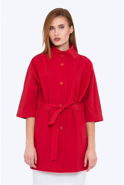 Пальто Emka Fashion R-003-kirmizi